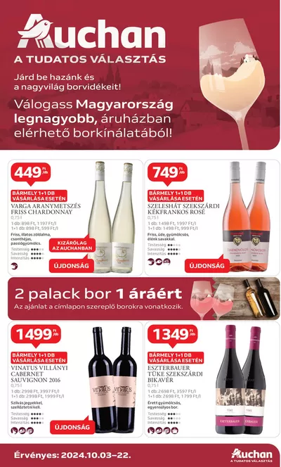 Auchan katalógus | Exkluzív ajánlatok ügyfeleinknek | 2024. 09. 30. - 2024. 10. 22.