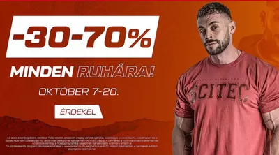 Gyógyszertárak és szépség kínálatok, Őrbottyán | 30-70%  a Scitec Nutrition | 2024. 10. 07. - 2024. 10. 20.