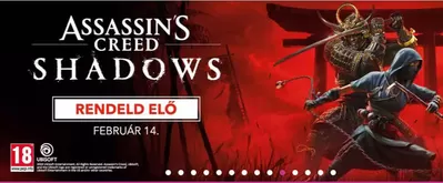 Elektronika kínálatok, Érd | Assassins Creed Shadows a Konzol Világ | 2024. 10. 09. - 2025. 02. 14.