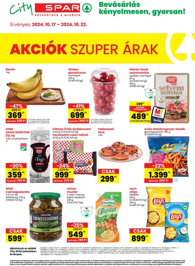 Spar katalógus, Békés | Aktuális ajánlatok és akciók | 2024. 10. 17. - 2024. 10. 23.