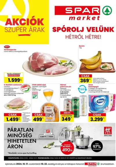 Spar katalógus, Baja | Exkluzív ajánlatok ügyfeleinknek | 2024. 10. 17. - 2024. 10. 23.