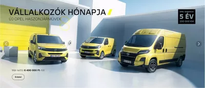 Autók, motorkerékpárok és alkatrészek kínálatok, Szeged | Vállalkozók hónapja a Opel | 2024. 10. 17. - 2024. 10. 31.