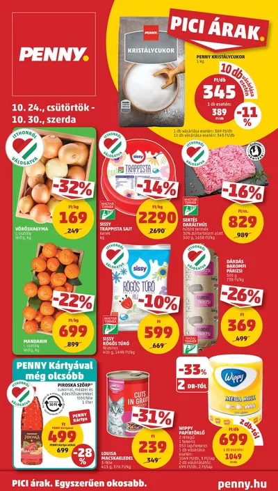 Penny Market katalógus, Tiszavasvári | Catalog PENNY 43. heti reklámújság | 2024. 10. 19. - 2024. 11. 02.