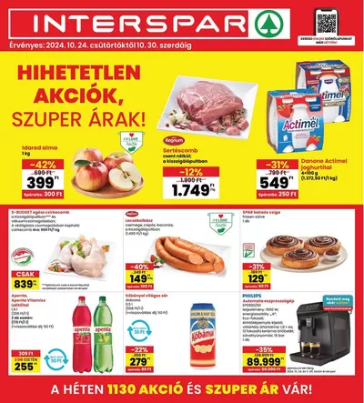 Interspar katalógus, Székesfehérvár | Új ajánlatok felfedezésre | 2024. 10. 24. - 2024. 10. 30.