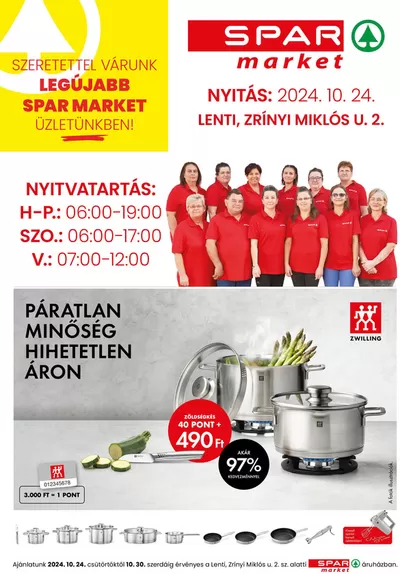 Spar katalógus | Csúcsajánlatok minden ügyfélnek | 2024. 10. 24. - 2024. 10. 30.