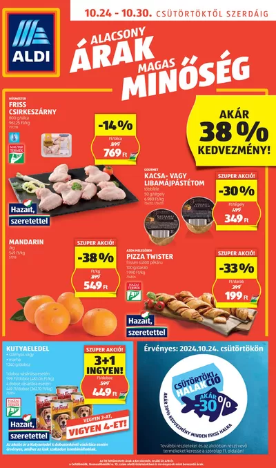 Aldi katalógus, Szolnok | Következő heti ALDI akciós újság | 2024. 10. 24. - 2024. 10. 30.