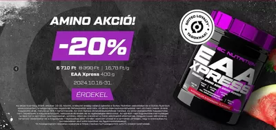 Scitec Nutrition katalógus, Kecskemét | Amino akció! | 2024. 10. 21. - 2024. 10. 31.