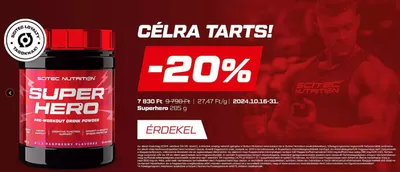 Gyógyszertárak és szépség kínálatok, Szarvas | Célra tarts! a Scitec Nutrition | 2024. 10. 21. - 2024. 10. 31.