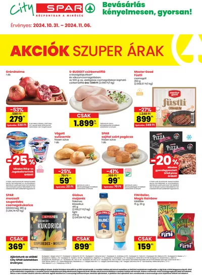 Spar katalógus, Gárdony | Exkluzív ajánlatok ügyfeleinknek | 2024. 10. 31. - 2024. 11. 06.