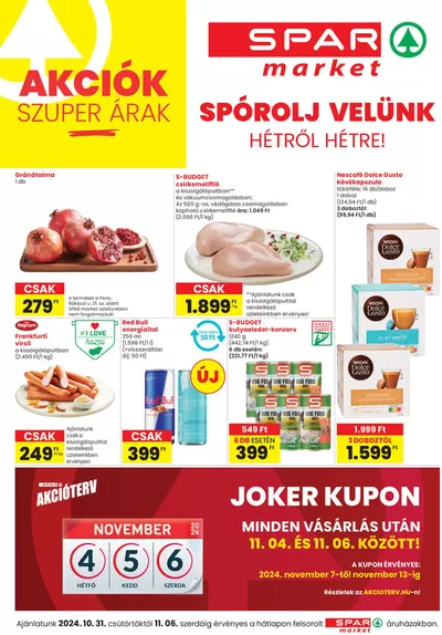 Spar katalógus, Ajka | Exkluzív akciók | 2024. 10. 31. - 2024. 11. 06.