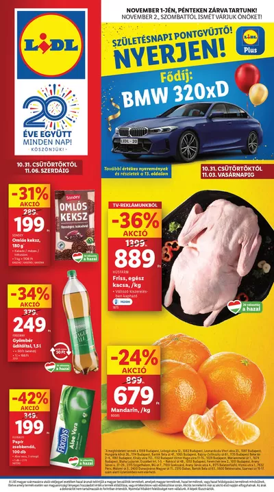 Lidl katalógus, Vác | Akciós újság – 44. hét | 2024. 10. 31. - 2024. 11. 06.