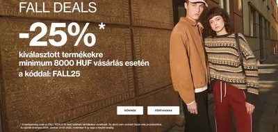 Ruházat, cipők és kiegészítők kínálatok, Hajdúhadház | Fall deals -25% a House Brand | 2024. 10. 31. - 2024. 11. 06.