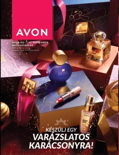 Gyógyszertárak és szépség kínálatok, Ács | katalogus Avon a AVON | 2024. 11. 01. - 2024. 11. 30.