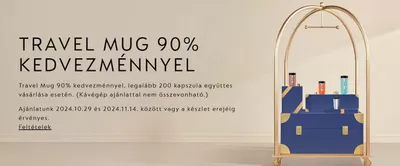 Nespresso katalógus, Nagymaros | Travel mug 90% kedvezménnyel | 2024. 11. 04. - 2024. 11. 14.