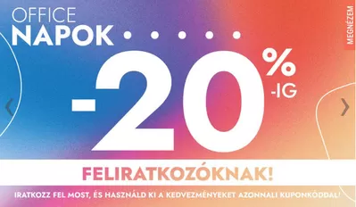 Ruházat, cipők és kiegészítők Kínálatok | -20 % megnézem  a Office Shoes | 2024. 11. 07. - 2024. 11. 21.