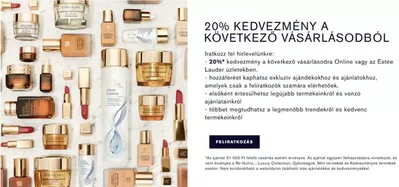 Estee Lauder katalógus | 20% kedvezmény a következő vásárlásodból | 2024. 11. 12. - 2024. 11. 26.