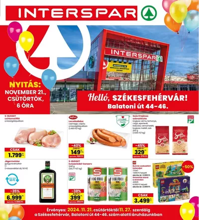 Interspar katalógus, Győr | Exkluzív akciók | 2024. 11. 21. - 2024. 11. 27.