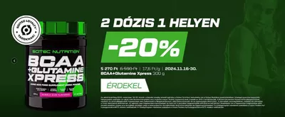 Gyógyszertárak és szépség kínálatok, Nagykőrös | 2 dózis 1 helyen -20% a Scitec Nutrition | 2024. 11. 22. - 2024. 11. 30.