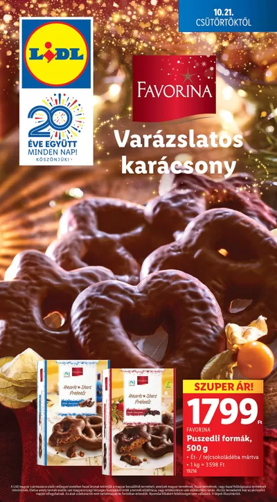 Lidl katalógus, Kazincbarcika | Ünnepi édességkatalógus | 2024. 10. 17. - 2024. 12. 31.