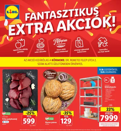 Lidl katalógus, Kazincbarcika | Ajánlatok kedvezményvadászoknak | 2024. 11. 28. - 2024. 12. 01.