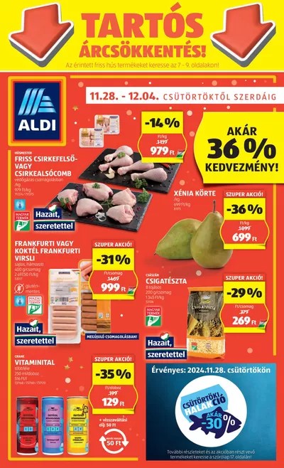 Aldi katalógus, Dabas | Következő heti ALDI akciós újság | 2024. 11. 28. - 2024. 12. 04.