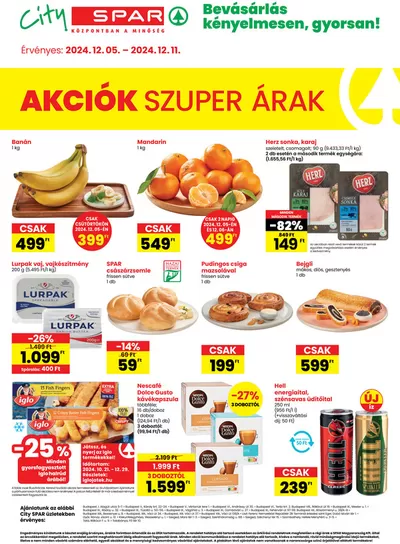 Spar katalógus, Békés | Aktuális ajánlatok és akciók | 2024. 12. 05. - 2024. 12. 11.