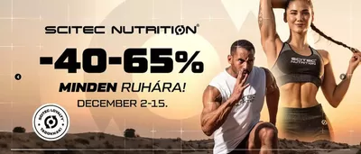 Gyógyszertárak és szépség kínálatok, Várpalota | Scitec Nutrition -40-65% a Scitec Nutrition | 2024. 12. 02. - 2024. 12. 15.