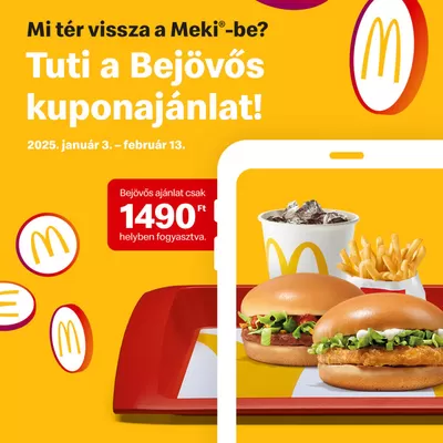 Éttermek kínálatok, Budakalász | Mi tér vissza a Meki®-be? a McDonald's | 2025. 01. 06. - 2025. 02. 13.