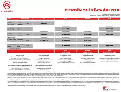 Citroën katalógus | Új C4 | 2025. 01. 08. - 2025. 06. 30.