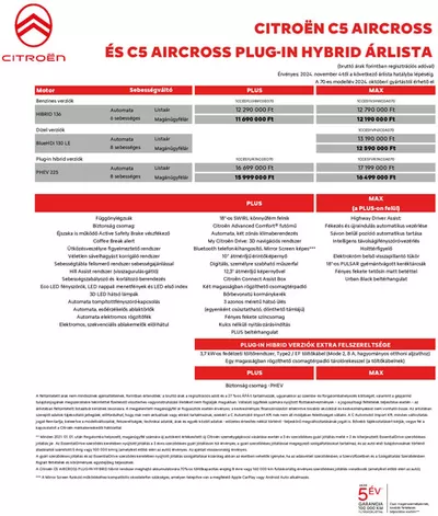 Citroën katalógus | C5 Aircross SUV | 2025. 01. 08. - 2025. 06. 30.