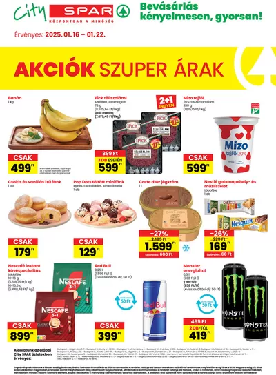 Spar katalógus | Nagyszerű kedvezmények kiválasztott termékekre | 2025. 01. 16. - 2025. 01. 22.