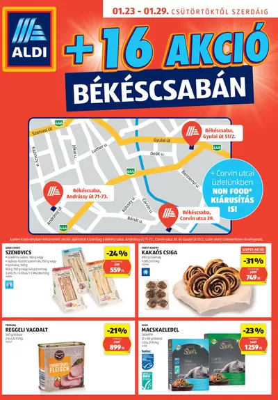 Aldi katalógus, Pécs | Aldi Békéscsaba extra | 2025. 01. 23. - 2025. 01. 29.