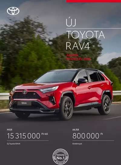 Autók, motorkerékpárok és alkatrészek kínálatok, Szombathely | Toyota RAV4 HYBRID a Toyota | 2025. 01. 25. - 2026. 01. 25.