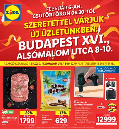 Lidl katalógus, Dombóvár | Érvényes 02.06-tól | 2025. 02. 06. - 2025. 02. 09.