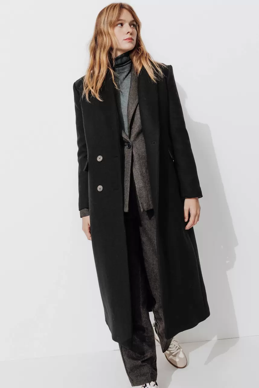 Manteau long en laine Femme kínálat, 149,99 Ft a Promod -ben