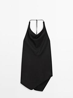 Halter top with open back and drawstring detail kínálat, 22995 Ft a Massimo Dutti -ben