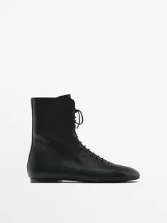 Lace-up flat ankle boots kínálat, 62995 Ft a Massimo Dutti -ben