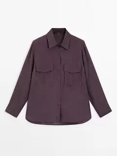 100% silk shirt with pockets kínálat, 29995 Ft a Massimo Dutti -ben