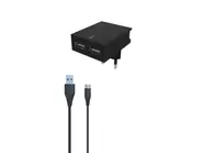 Swissten hálózati gyorstöltő adapter, Smart IC, 2 USB port, 3A, fekete + Type-C kábel (22044000) kínálat, 5499 Ft a Euronics -ben