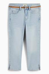 Capri jeans with belt - mid-rise waist kínálat, 35,99 Ft a C&A -ben
