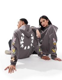 ASOS DESIGN Disney unisex oversized hoodie in charcoal with multi Mickey Mouse and friends prints kínálat, 41,99 Ft a ASOS -ben