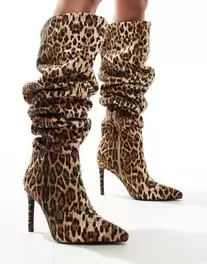 Azalea Wang Adventurous over the knee boots in embellished leopard kínálat, 159,99 Ft a ASOS -ben