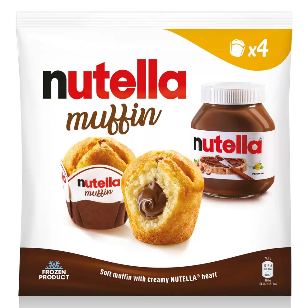 FERRERO Nutella muffin, 4 darab kínálat, 1799 Ft a Aldi -ben