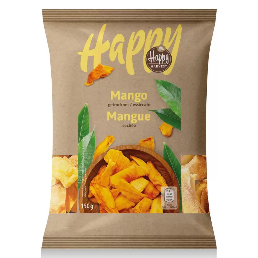 HAPPY HARVEST Aszalt mangó, 150 g kínálat, 1299 Ft a Aldi -ben