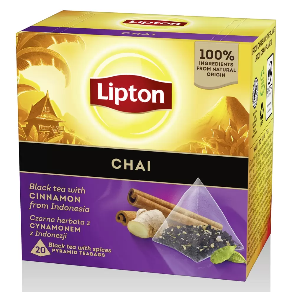 LIPTON Tea piramisfilterben, Chai, 20 x 1,7 g kínálat, 899 Ft a Aldi -ben