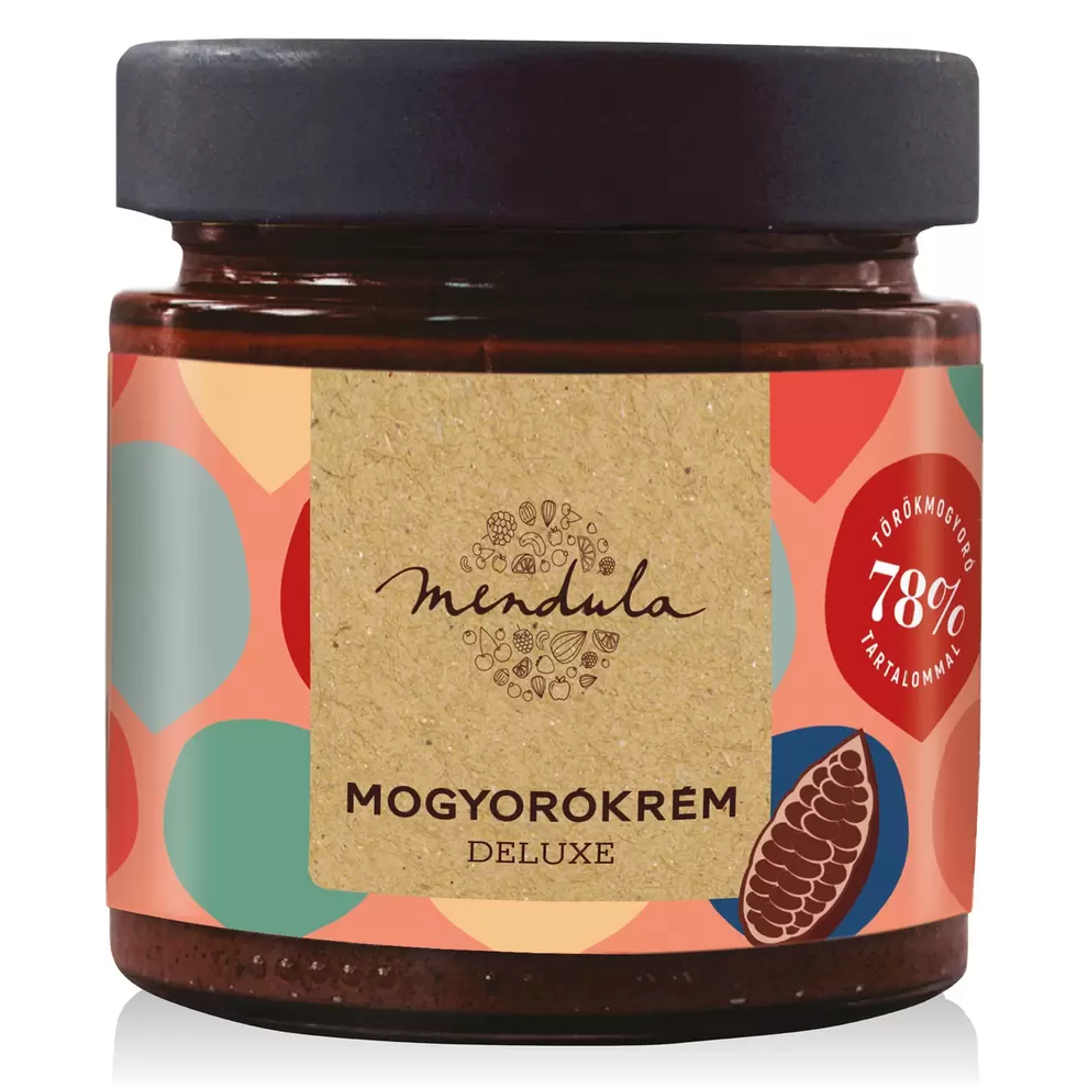 MENDULA Krém,  mogyorókrém deluxe:  kakaóval és kókuszcukorral, 180 g kínálat, 1999 Ft a Aldi -ben