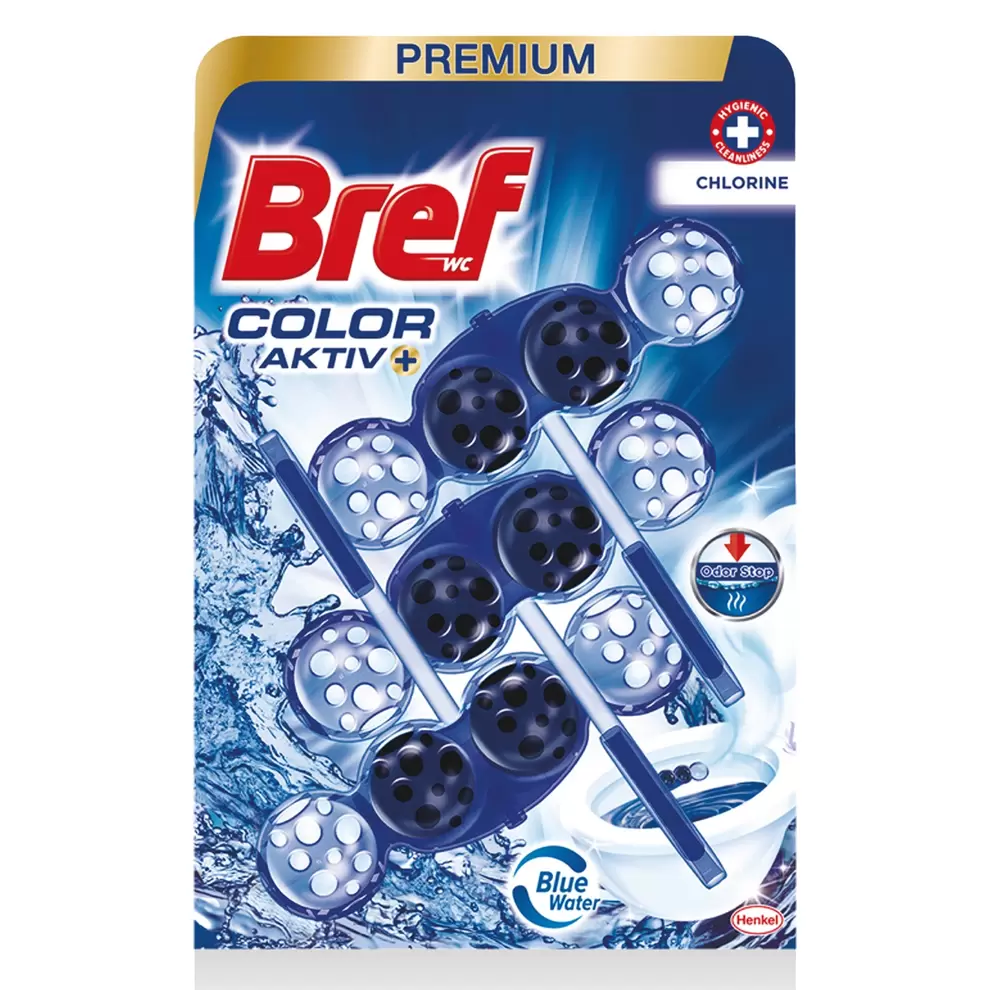 BREF WC-frissítő color aktiv, Chlorine, 3 x 50 g kínálat, 1699 Ft a Aldi -ben