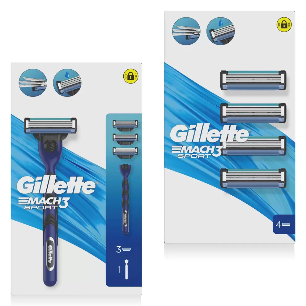 GILLETTE Mach3 Sport pótpenge- vagy borotvaszett kínálat, 3799 Ft a Aldi -ben